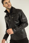 Baldwin Men's Casual Fall Leather Jacket
